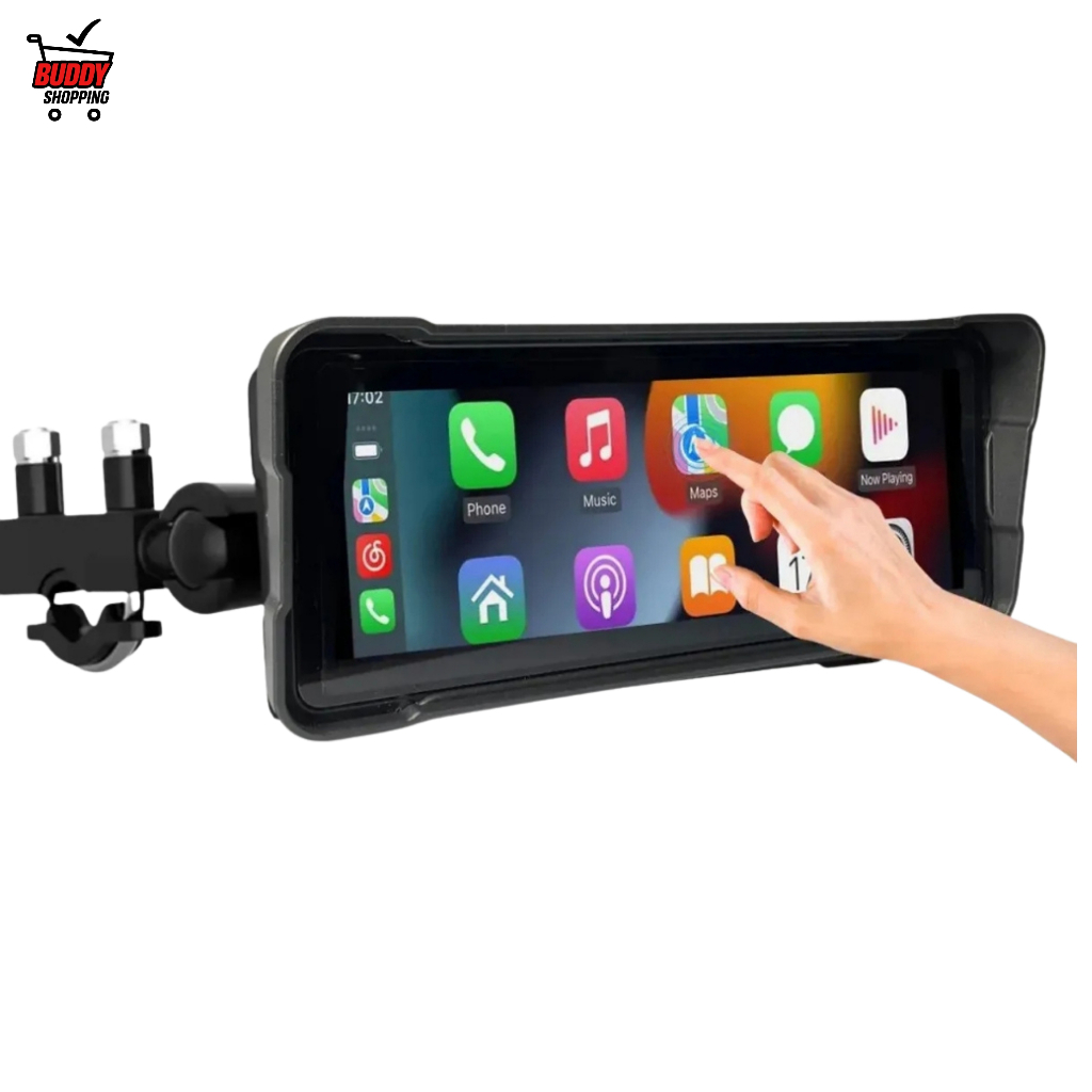 Knup Multimídia Para Motos Tela IPS 8.1 Pol CarPlay Android Auto Bluetooth Duplo KP-RA943 em Oferta na Shopee