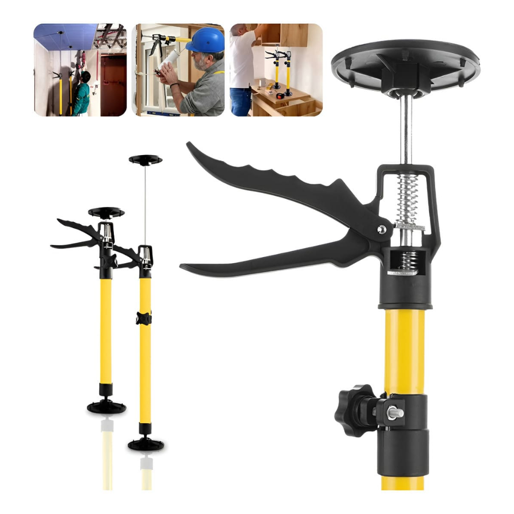 Kit 2 Suporte Telescópico Terceira Mão Amiga Escora Drywall Gesso Armário Ajustável Até 1,15m CHEF D