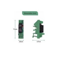 Relé Acoplador 2 Contatos Reversiveis 12v, 24v, 127v, 220v