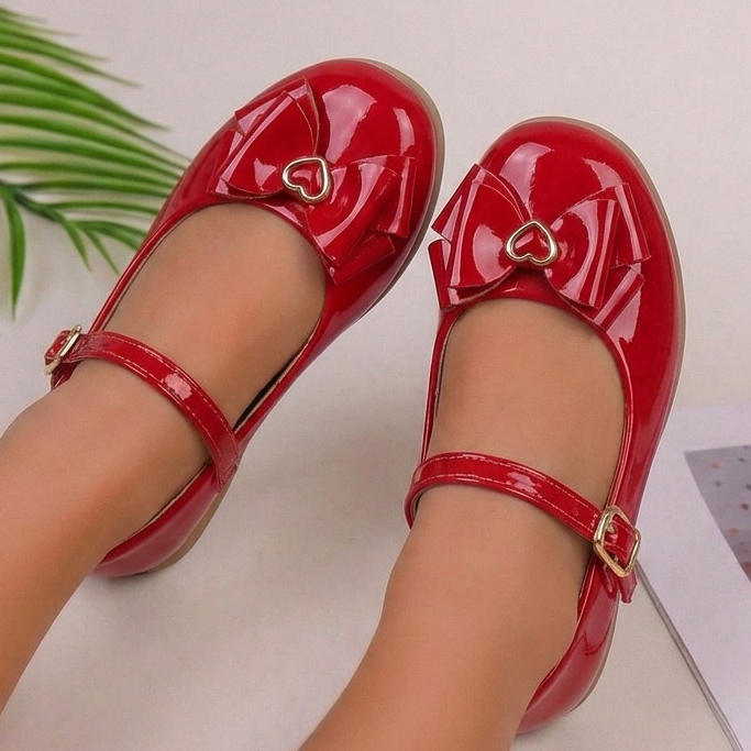 Sapatilha Boneca Feminina Infantil Delicada Verniz Laço Várias Cores Leve e Confortável