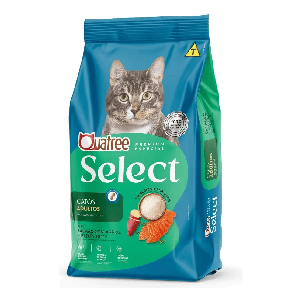 Ração Quatree Select Gatos Adulto 10,1 kg