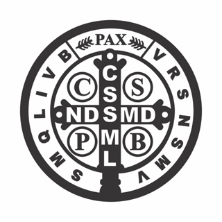 Adesivo Medalha de São Bento 18 cm Cruz Sagrada em Oferta na Shopee