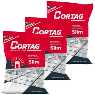 Kit 300 Espaçador Nivelador 2.0 mm Slim - Cortag Branco em Oferta na Shopee