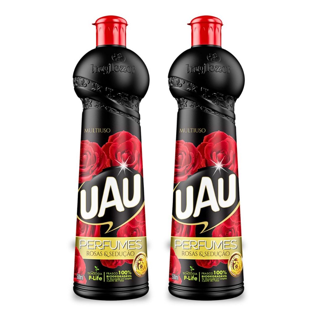 Kit 2un Multiuso Uau Rosas E Sedução 500ml em Oferta na Shopee