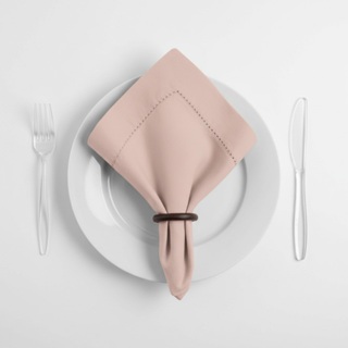 Kit de Guardanapos de Tecido Ponto Ajour 100% Algodão 40x40cm em Oferta na Shopee