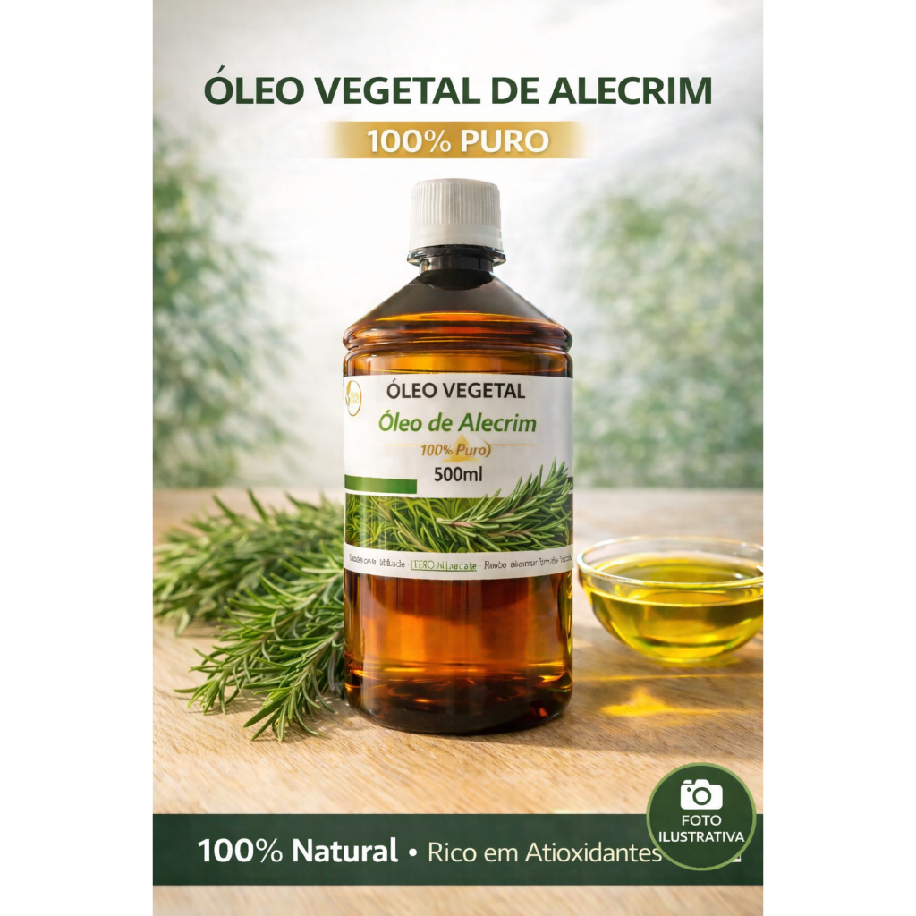 500ML Oleo Vegetal de Alecrim