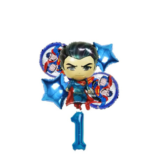 KIT C/6 BALÃO METALIZADO SUPERMAN HOMEM DE AÇO SUPER-HOMEM LIGA DA JUSTIÇA HERÓI em Oferta na Shopee