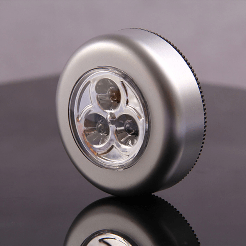 4/5/6 Pcs Lâmpada Leds Adesiva Sem Fio Touch De Pilha De Segurança Portátil Para Armário Casa em Oferta na Shopee
