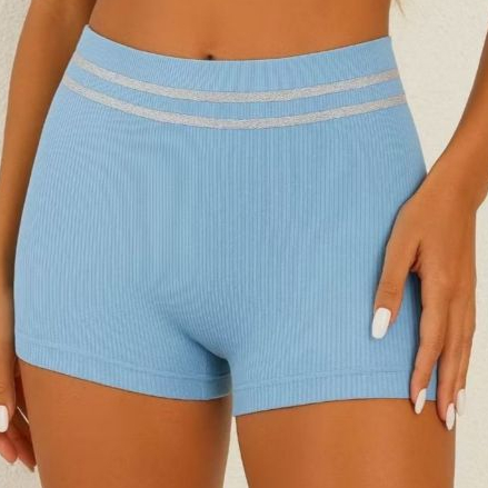 Cueca Boxer Feminina Canelada Cós Alto Confortável Moda Shortinho