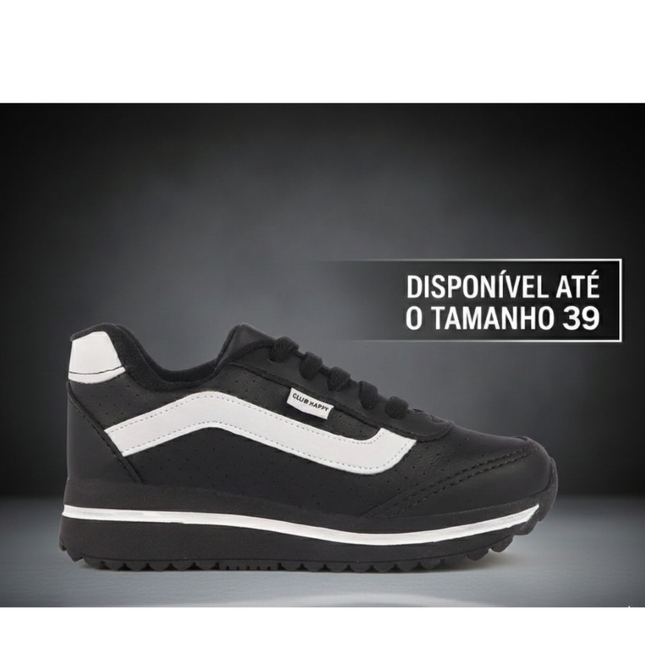 Tenis Infantil Menina Tenis Infantil Feminino Preto Sapato infantil Menina Preto Sapatênis 24 ao 39 em Oferta na Shopee
