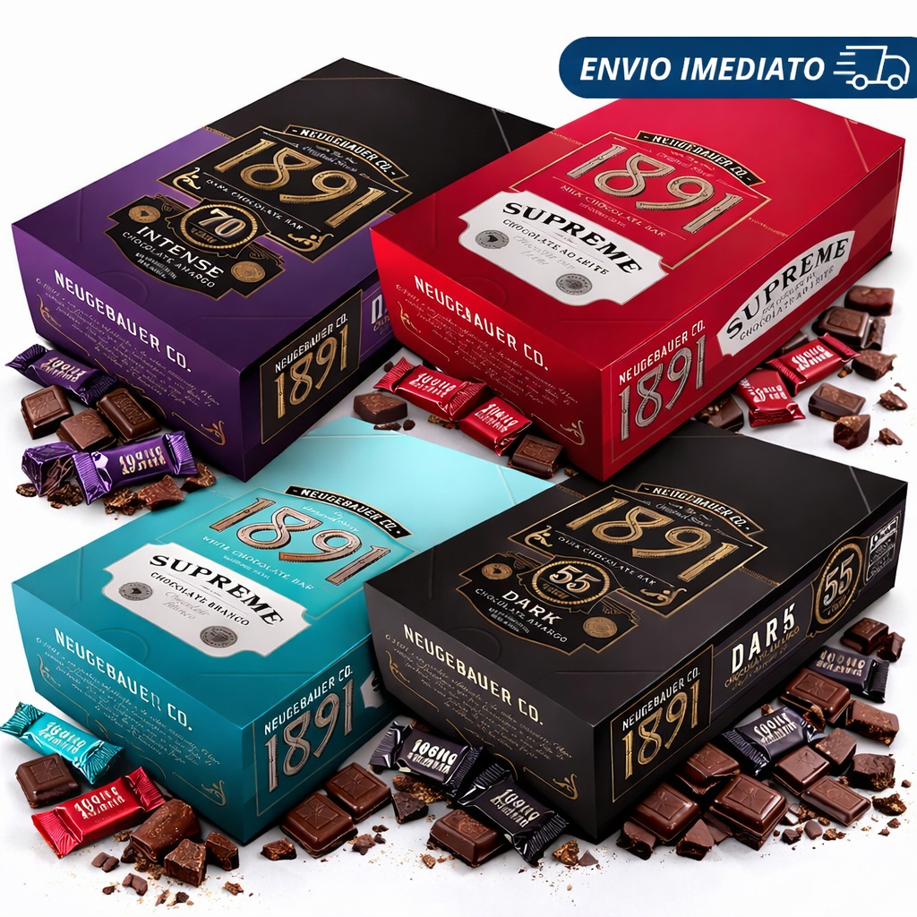 Chocolate Neugebauer Caixa C/ 40 Unidades - Intense 70% Cacau - Supreme - Dark em Oferta na Shopee