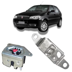 Fechadura Mecanica + Batente Tampa Porta Mala Palio 2004 2005 2006 2007 2008 2009 2010 2011 2012 2013 2014 2015 2016