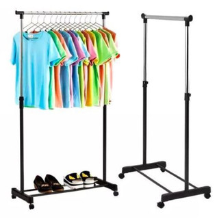 Arara Cabideiro De Roupas Organizador Multiuso Portátil Com Rodinhas