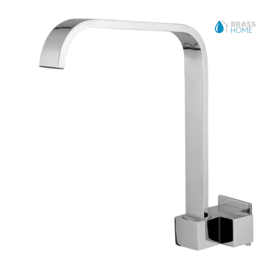 TORNEIRA PAREDE LUXO METAL CROMADA 1/4 VOLTA BICA ALTA MÓVEL 360 AREJADOR EMBUTIDO QUADRIT SLIM 6062 em Oferta na Shopee