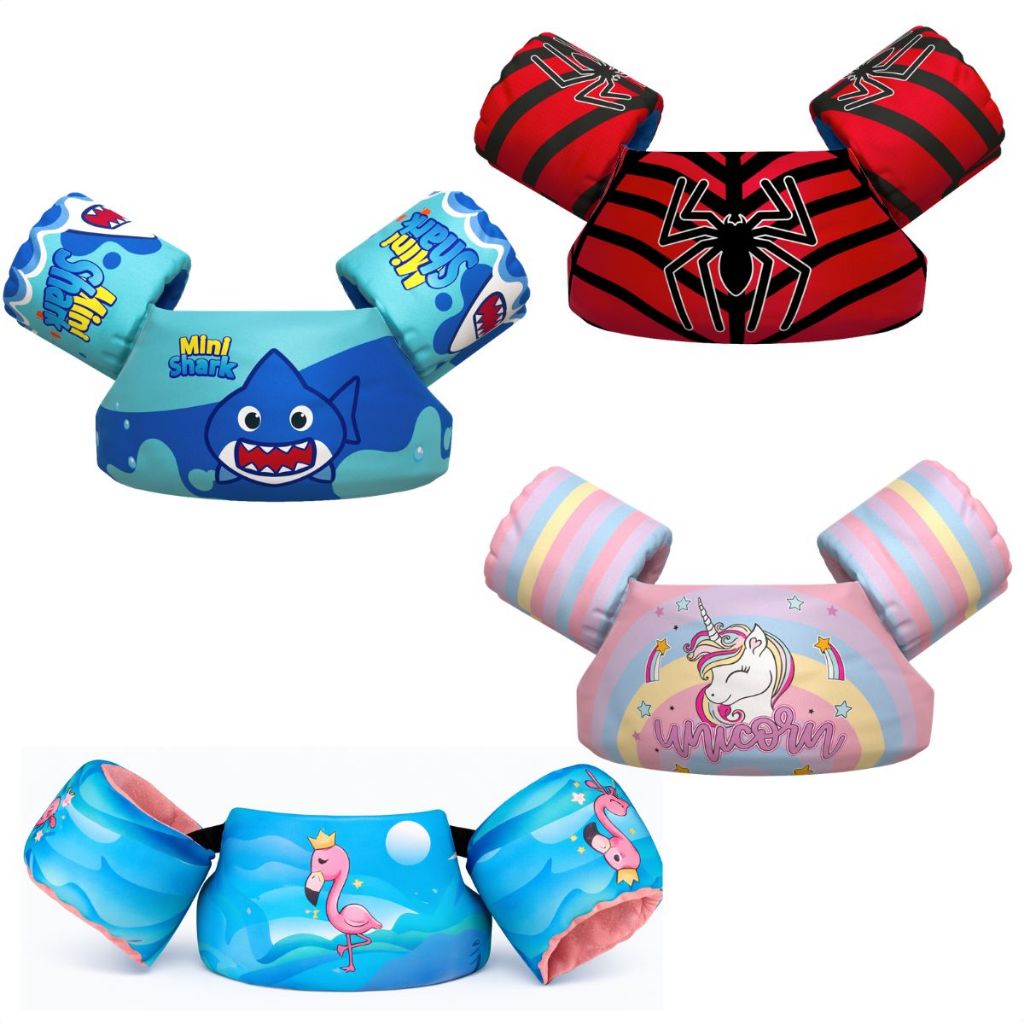 Boia Colete Braço Infantil para Piscina Praias Salva Vidas Vários Personagens Nash em Oferta na Shopee