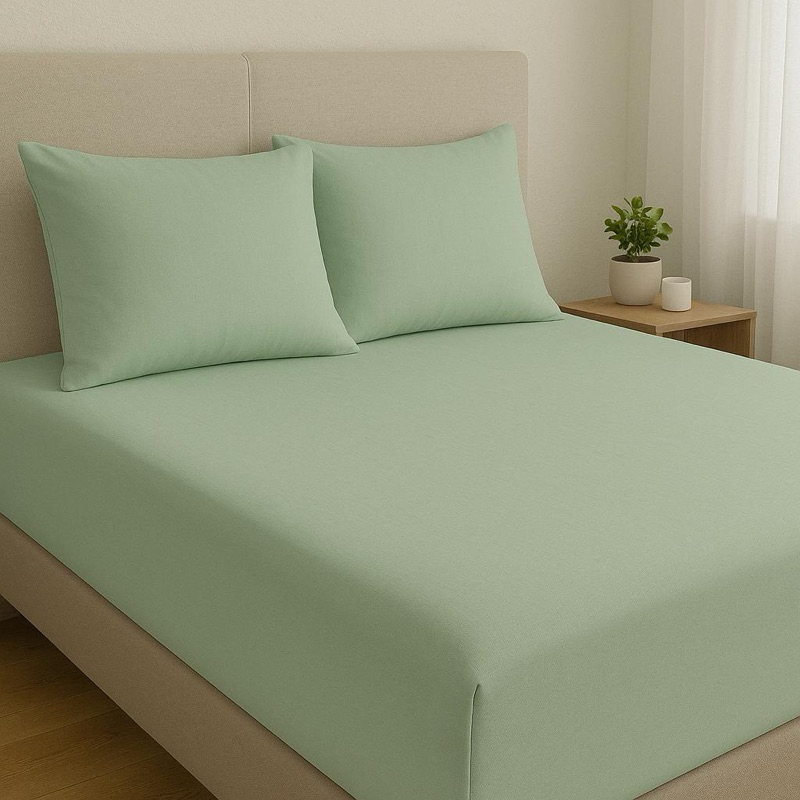 Lençol com Elástico Percal Toque de Algodão – 3 Peças Casal/Queen/Solteiro