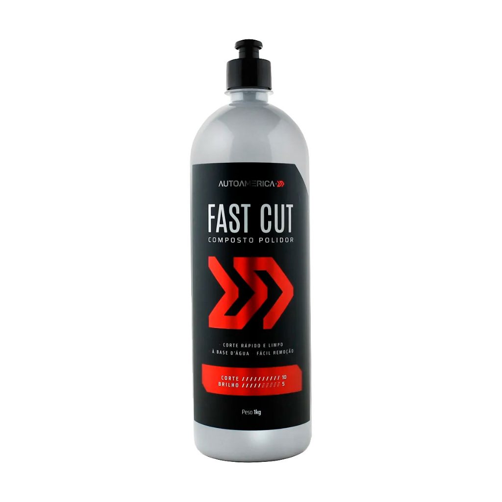 Massa de Polir Fast Cut Autoamerica 1kg Composto Polidor Corte Rápido