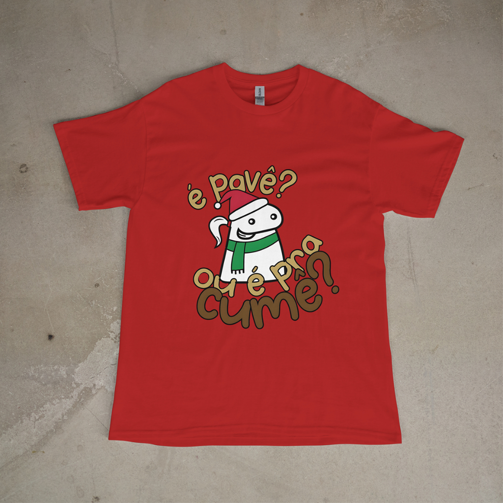 Camiseta Flork "É Pavê ou pra Cumê?" - Natalina Estampa Exclusiva