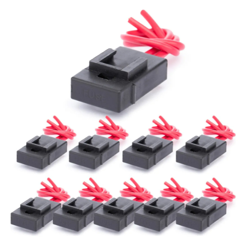 Kit 10 Porta Fusível Médio Plástico Abs Tarponn em Oferta na Shopee