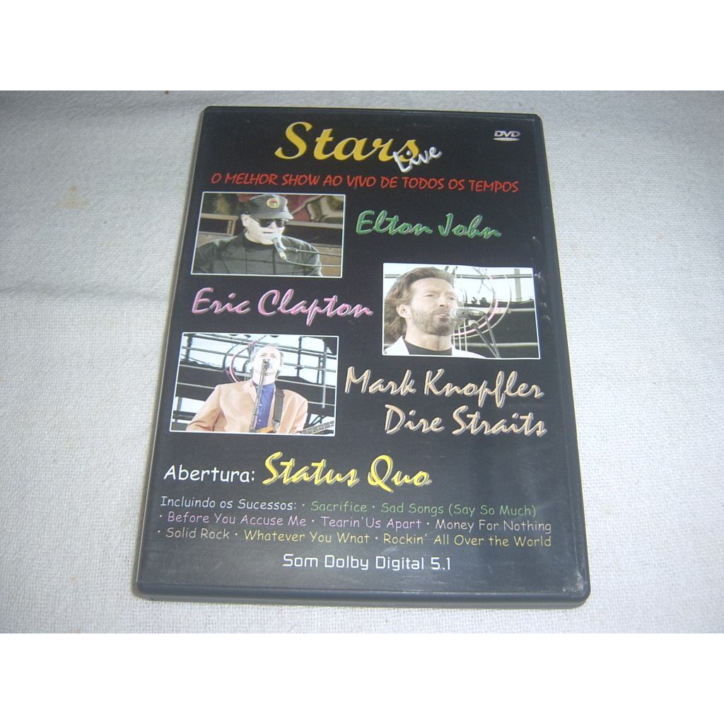 Dvd Stars Live + Stars Live 2 | C/ Floyd Genesis Clapton | Original