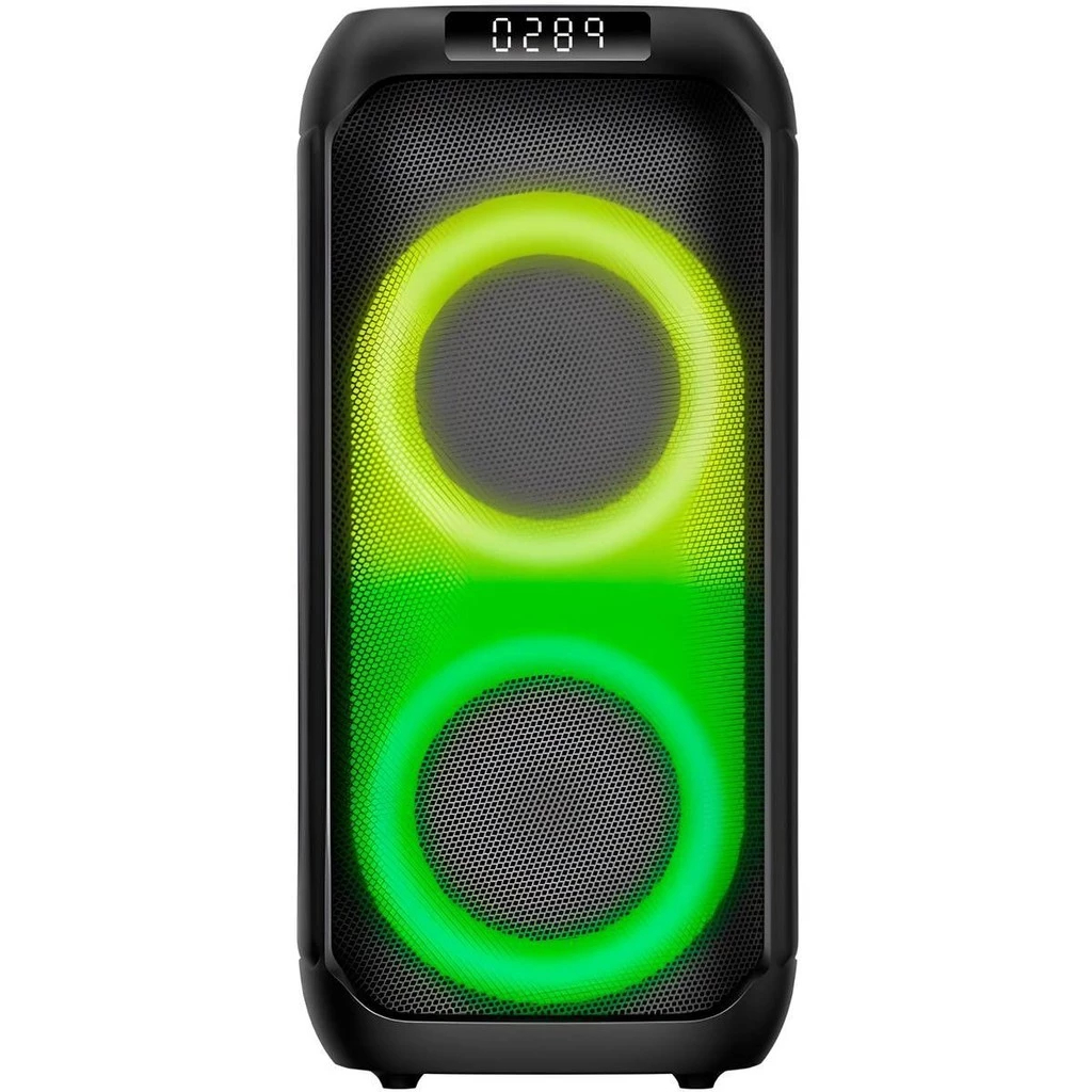 CAIXA BOMBER PARTY 600W | Som Profissional + Luzes LED + TWS Stereo | Bluetooth 5.3 | 6h Bateria