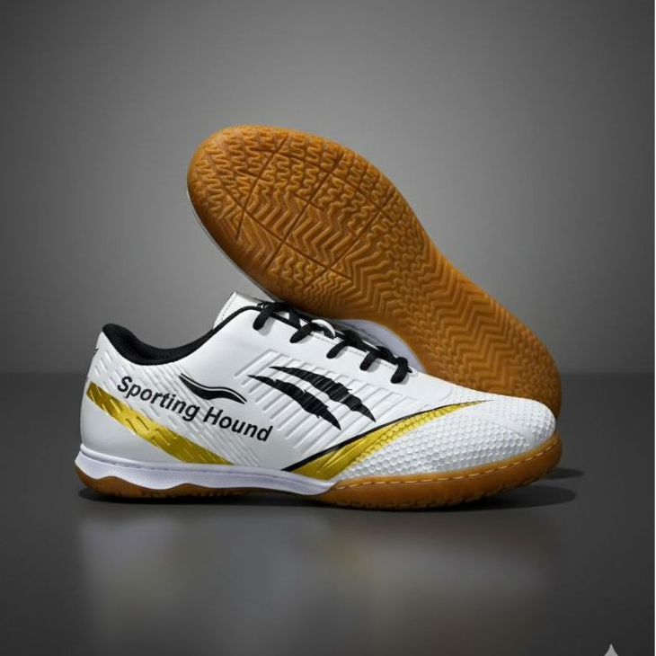 Chuteira Futsal Profissional Costurada e Colada Tênis de Salão Antiderrapante, Leve e Confortável para Quadra Indoor