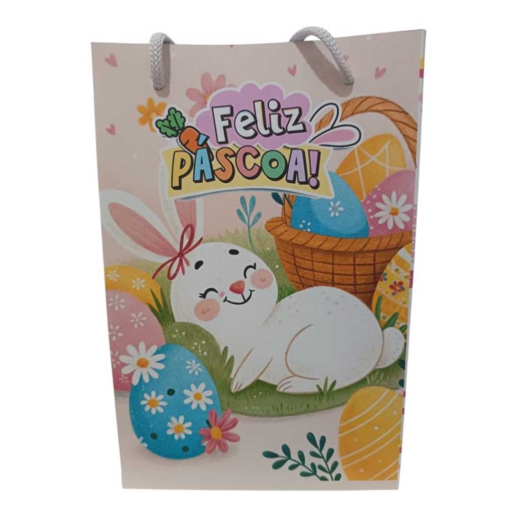 Sacolinha Personalizada  Coelhinha da Páscoa Surpresa Festa Aniversário Chocolate Coelho Pascoa Lembrancinhas