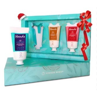 Kit 3 Cremes Luva Silicone Para Mãos 50g Cada Original Hinode Aloe vera + Karite + Roma