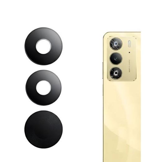 1 Kit 3 pçs  Lentes da Camera de Vidro Compativel com Real me C75