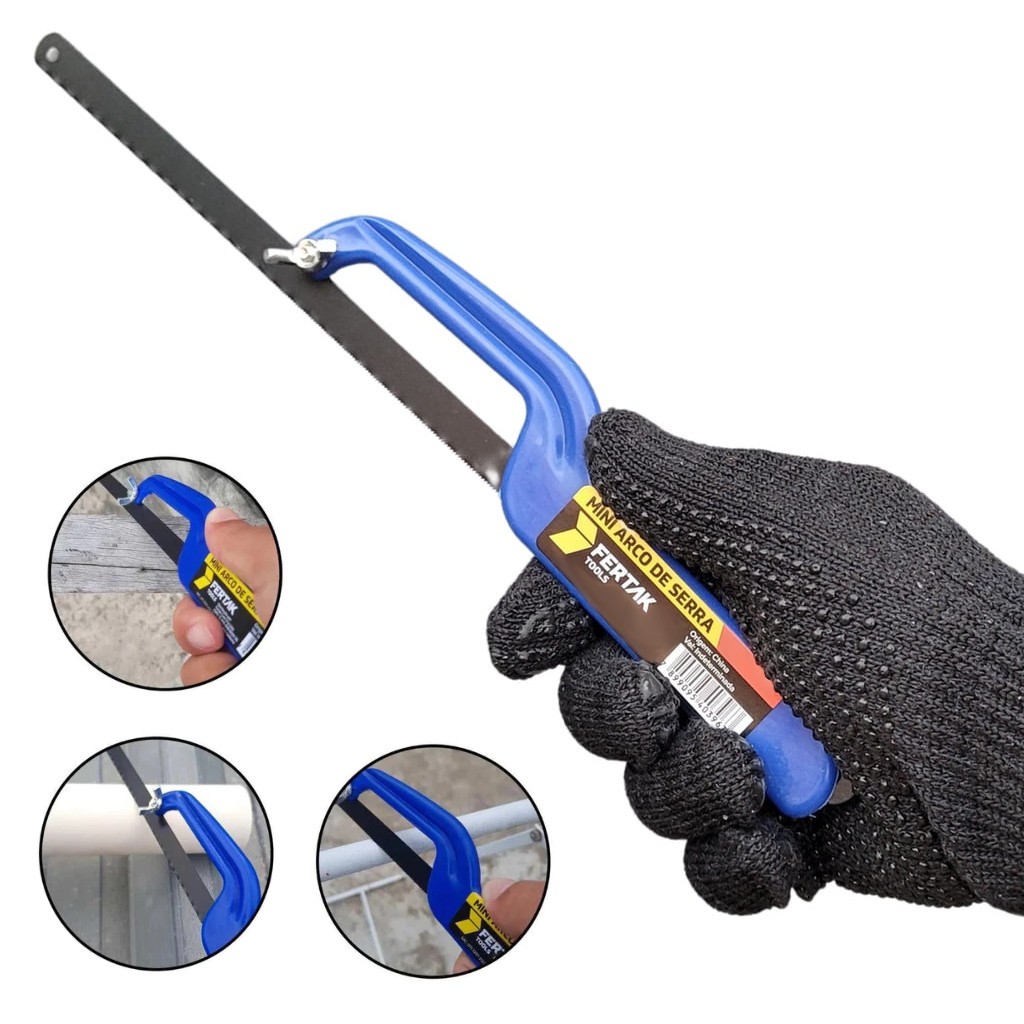Arco de Serra Mini Serrinha 12" Lâmina 24 Dentes em Oferta na Shopee