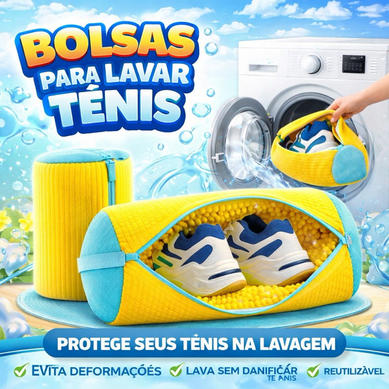 Bolsa de Lavar Tênis Sapatos Malha Lavanderia Anti Deformação em Oferta na Shopee