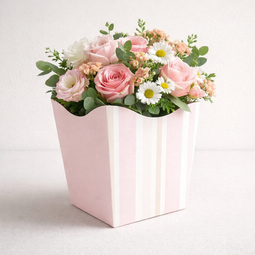 KIT CAIXA CACHEPO VINTAGE PARA CESTAS E EMBALAGEM PARA FLORES (10 OU 20 UNIDADES)