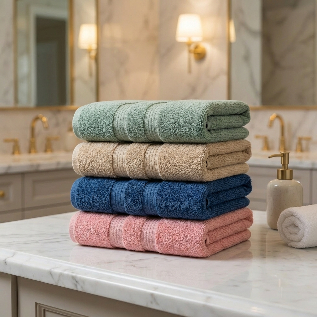 Kit 4 Toalha Rosto Classic 100% Algodão Tam 45cm x 70cm Qualidade Premium Felpuda Luxo
