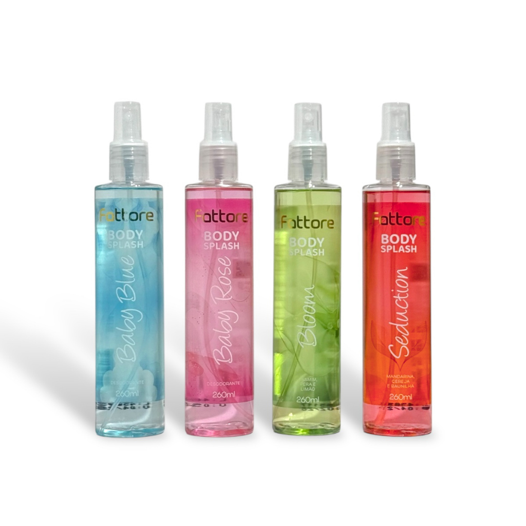 Fattore Body Splash Desodorante Corporal - Alta Fixação, Perfume Duradouro - 260ml em Oferta na Shopee