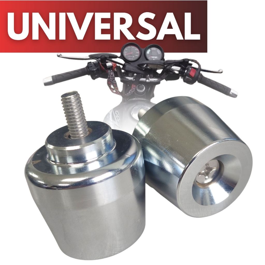 Par Peso De Guidão Universal Cromado Pcx 150 em Oferta na Shopee