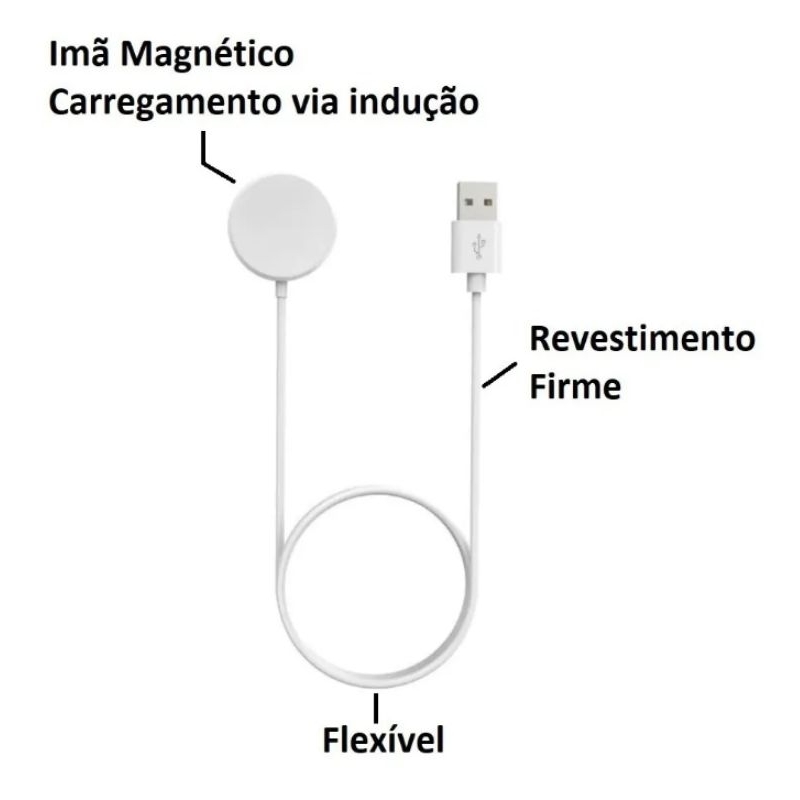 carregador de relógio  smartwatch ultra carregador por indução relógio smart