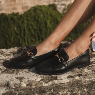 Mocassim Mara Feminino Vittal Couro Legítimo Metal Dourado Leve Macio Elegante em Oferta na Shopee