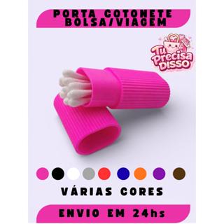 Porta Cotonetes para Viagem | Estojo Organizador Compacto Portátil para Higiene Pessoal em Oferta na Shopee