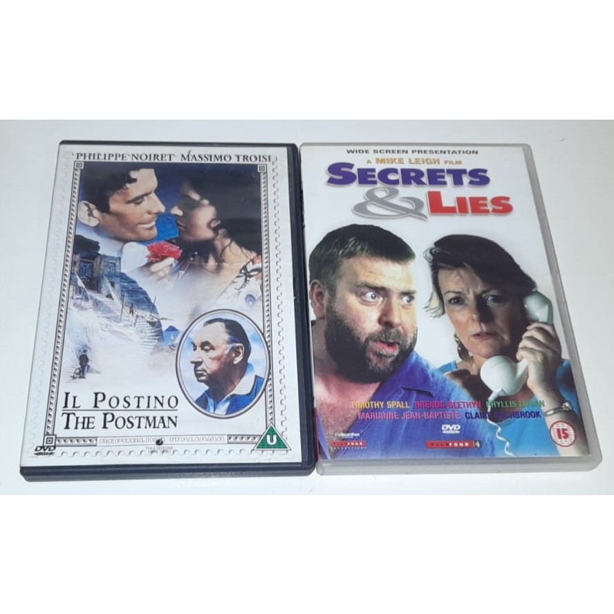 2 Dvd´s Importados - Secrets & Lies(Segredos E Mentiras & Il Postino(O Carteiro E O Poeta)