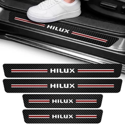 Kit Soleira Vinil Adesivo Proteção Hilux 4 Portas Carro