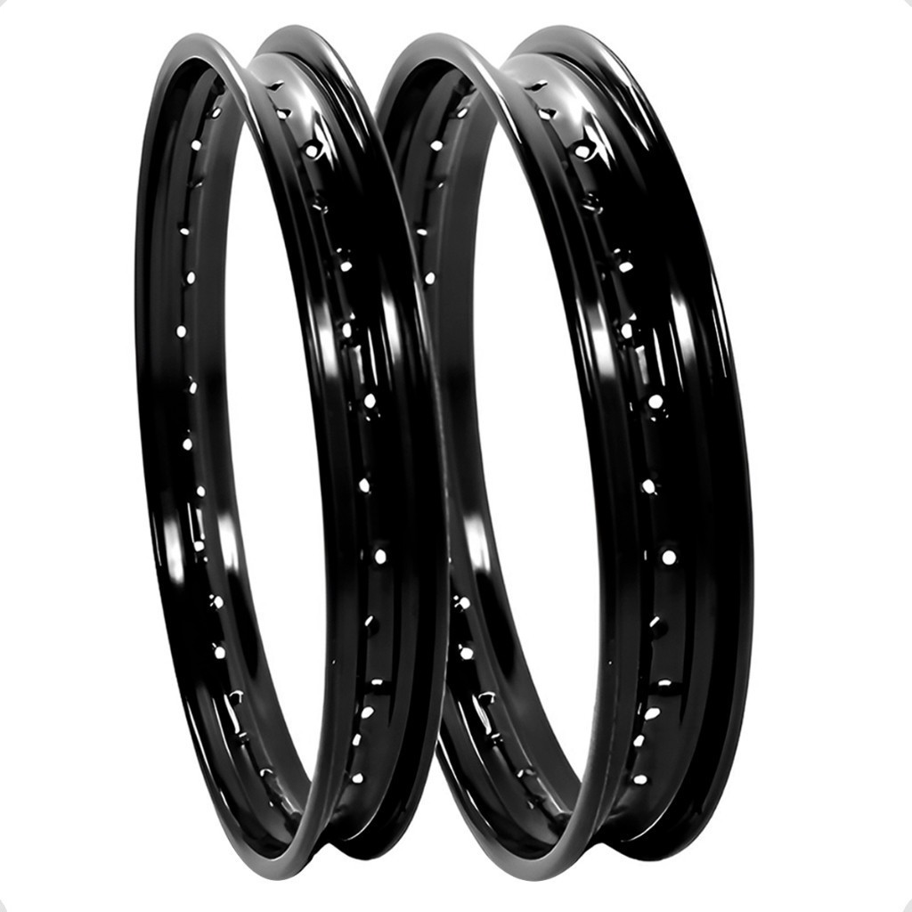 Par Aro Preto Traseiro / Dianteiro Xtz 125