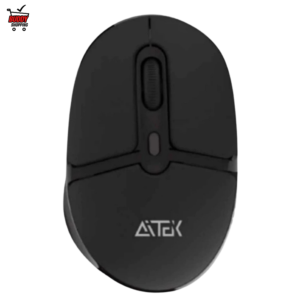 Mouse Sem Fio AMO-W1 PRETO | 2.4GHz | 1600 DPI em Oferta na Shopee