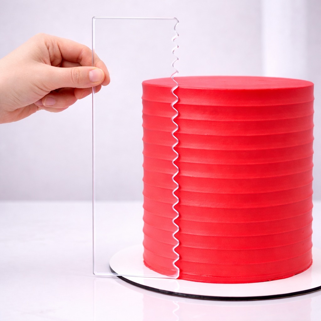 Kit 6 Espátula Bolo Alisadora Acrílico Modeladora Confeitaria em Oferta na Shopee