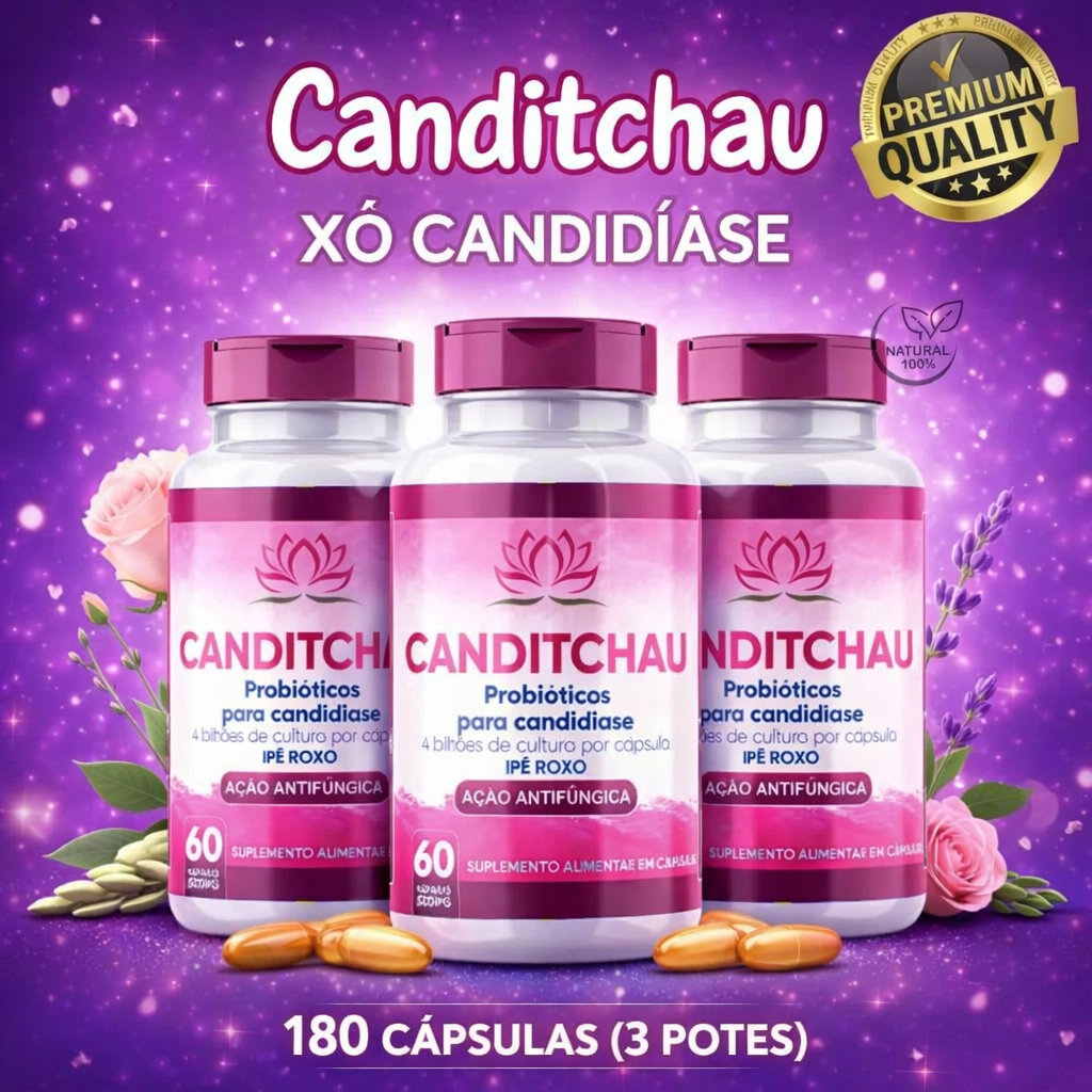 CANDITCHAU PROBIÓTICOS ANTIFUNGO LACTOBACILOS FLORA INTIMA CANDIDIASE CANDIDA CANDIFLORA CANDIA