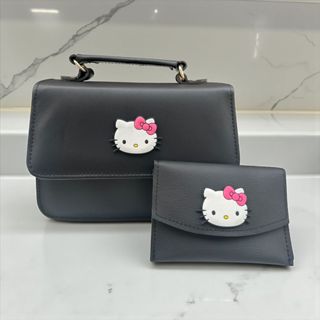 Bolsa Feminina Carteira Infantil kit Presente Hello Kitt em Oferta na Shopee