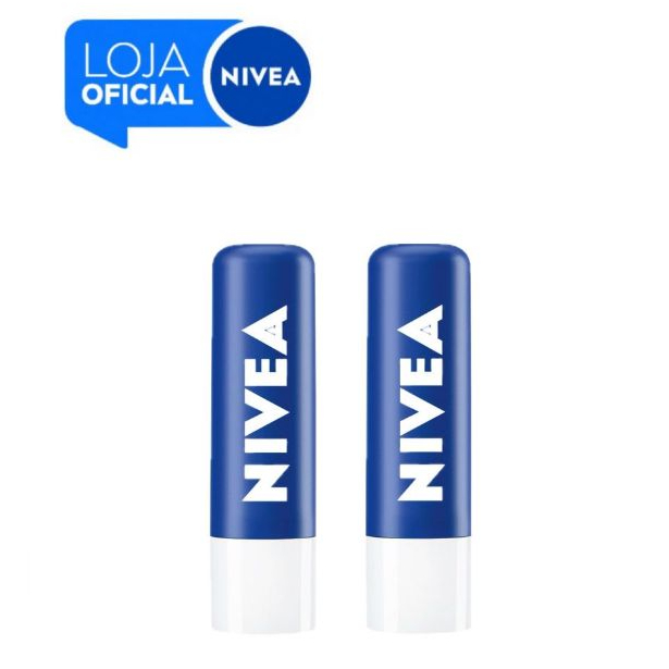 KIT NIVEA Hidratante Labial Original Care 4,8g - 2 unidades BBB 26 KIT NIVEA Hidratante Labial Original Care 4,8g - 2 unidades BBB 26