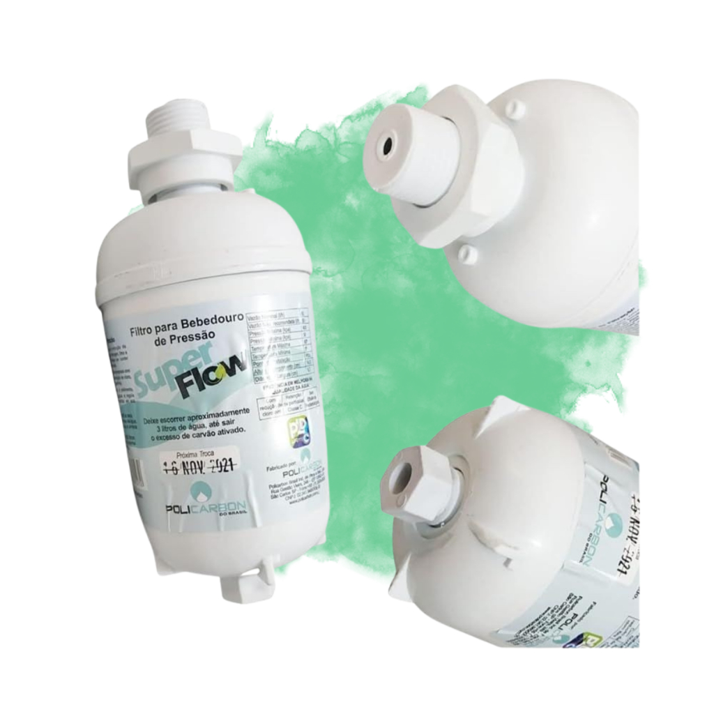 Filtro refil Super flow Para bebedouro de Pressão Compatível com Karina Ibbl Begel