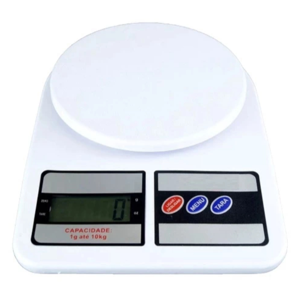 Kit Balança Digital de Cozinha, SF-400, Até 10 kg, Escala 1 grama em Oferta na Shopee