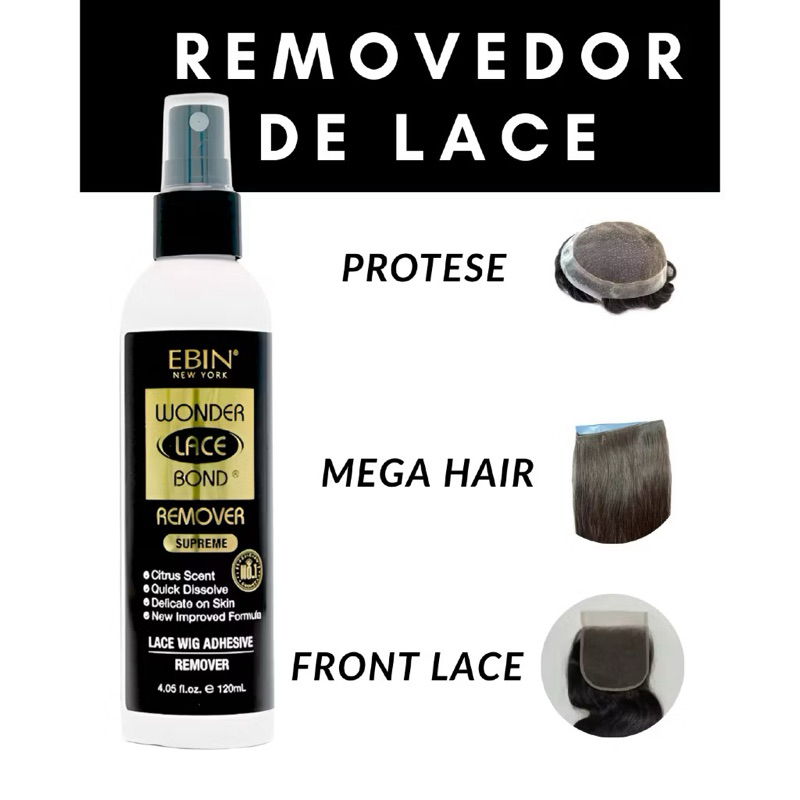 Removedor Cola Peruca Ebin Wonder Lace Bond 120ml