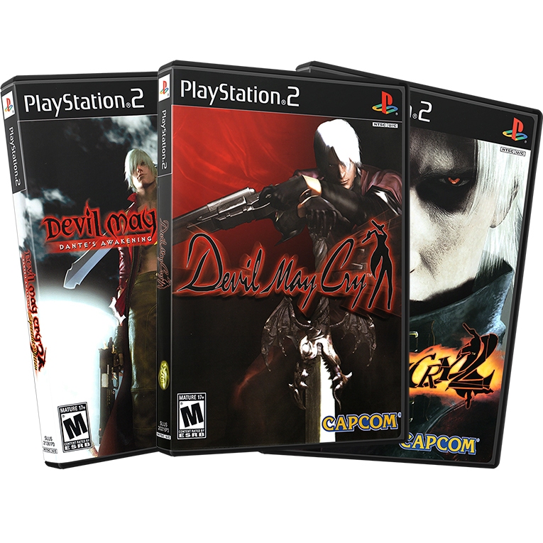 Coleção Devil May Cry 1, 2 e 3 PS2 – Kit 3 Jogos Mídia Física + Encarte + Box